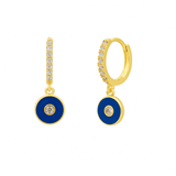 Aretes Stella Oro Azul - DAANA