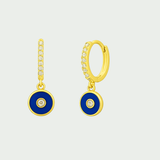 Aretes Stella Oro Azul