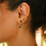 Piercing Oro Verde Musgo