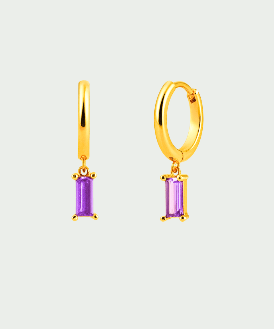 Brinco Elaine Ouro Lila - BRINCOS - DAANA