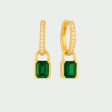 Aretes Cartagena Oro Verde