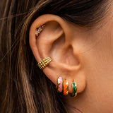 Aretes Amsterdam Oro Verde