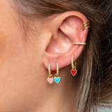Aretes Valentina Oro Rojo