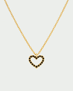 Collar Corazón Oro Negro - COLARES - DAANA