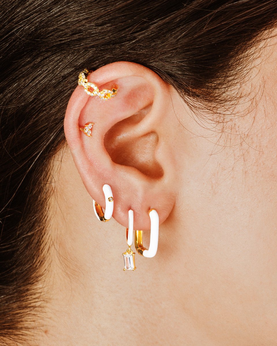 Ear Cuff Shiny Chain Prata - EAR CUFF - DAANA