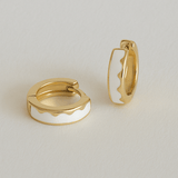 Aretes Amsterdam Oro Blanco