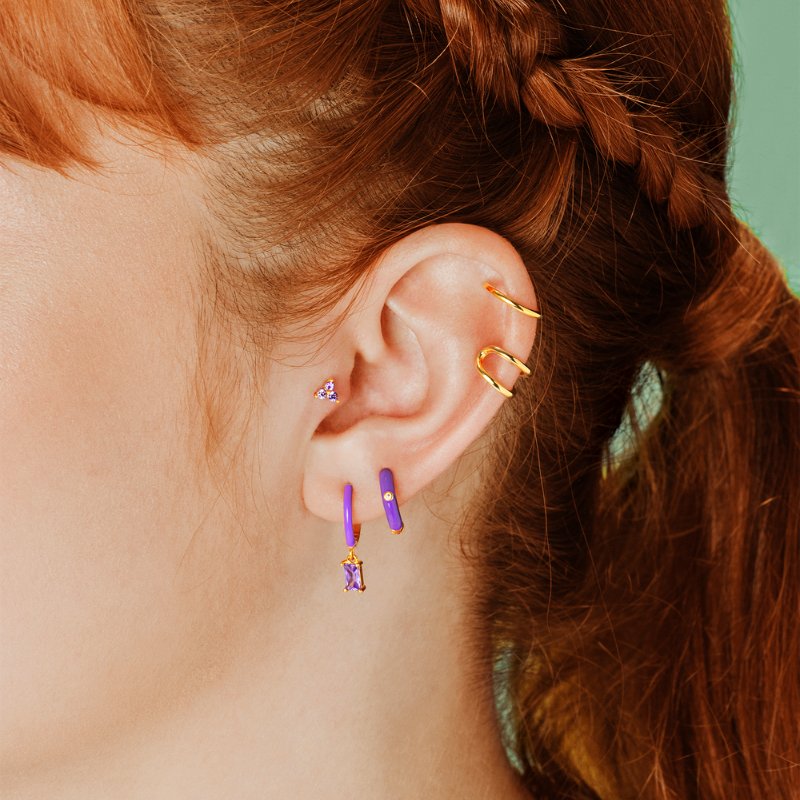 Piercing Leah Ouro Lila - PIERCINGS - DAANA